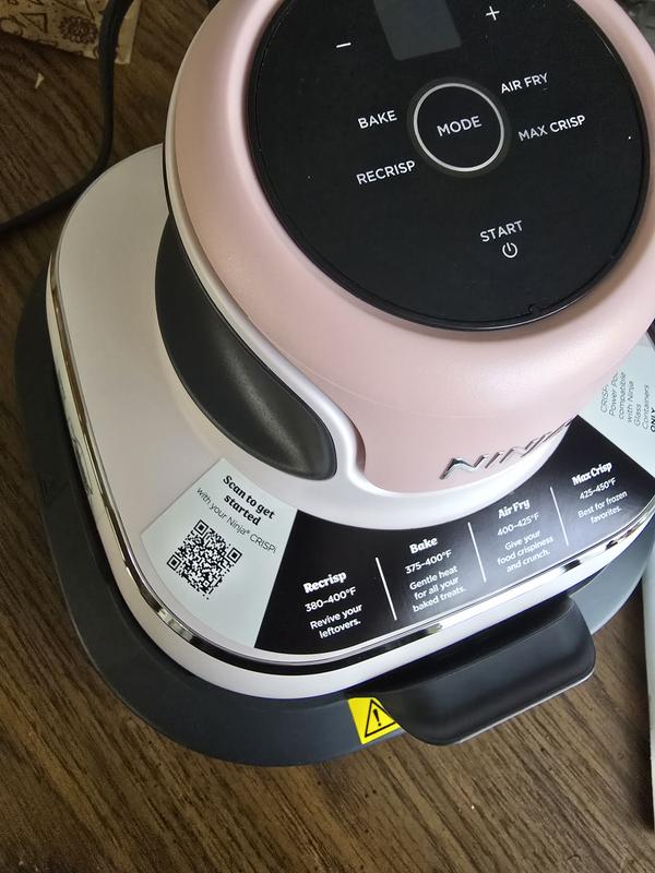 Ninja Crispi Portable Glass Air Fryer Oven 4-Pack Bundle, Pink