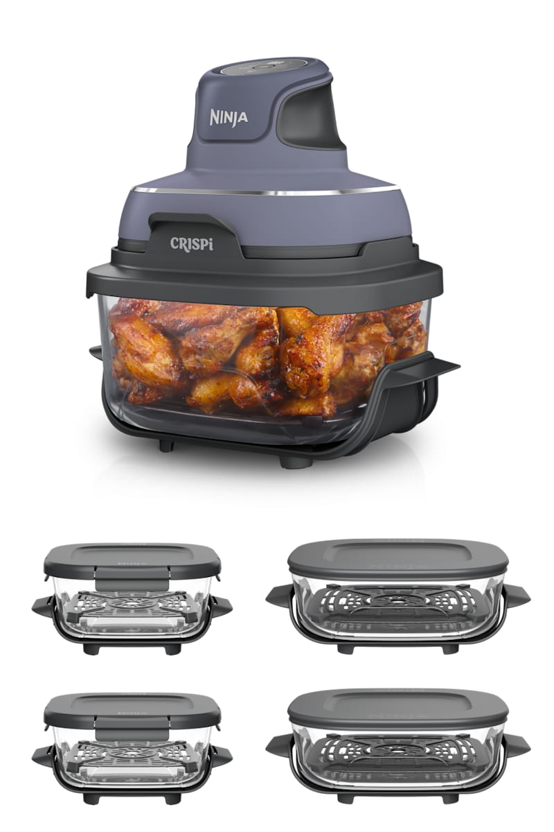 Ninja Crispi 4-in-1 Lavender Glass Air Fryer Portable System 2.5QT 6-Cup