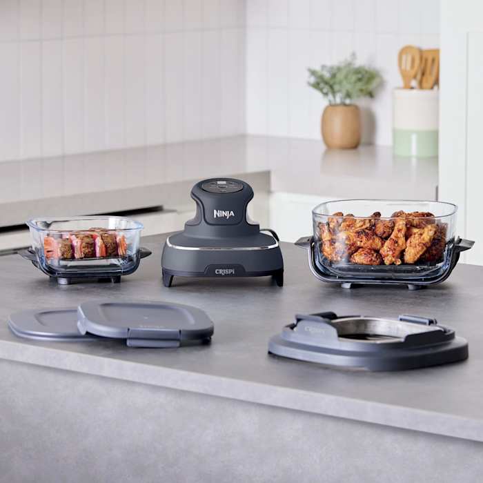 Ninja Crispi Portable Glass Air Fryer Cooking System with 4-in-1 Functions