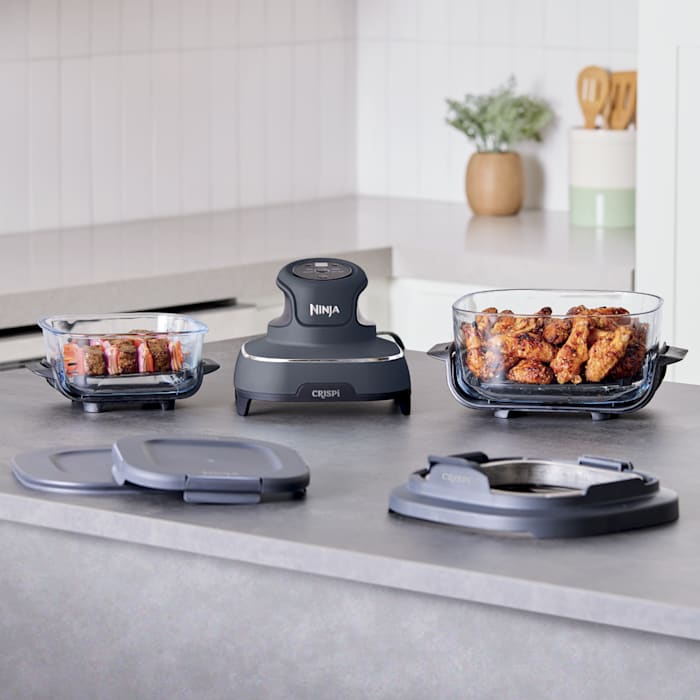 Ninja Crispi 4-in-1 Portable Glass Air Fryer System for Healthy Cooking