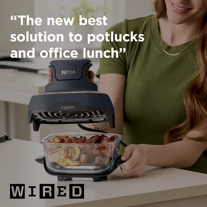 Ninja Crispi Portable Glass Air Fryer Cooking System with 4-in-1 Functions